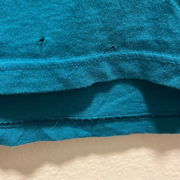 EXPRESS Cap-Sleeveless Wide Neck BUTTERFLY graphic Top T-Shirt Large - Picture 4 of 6